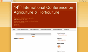 Agriculturehorticultureconference.blogspot.com thumbnail