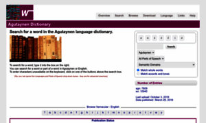 Agutaynen.webonary.org thumbnail