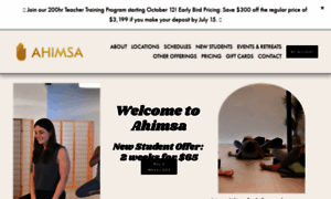 Ahimsayogastudios.com thumbnail