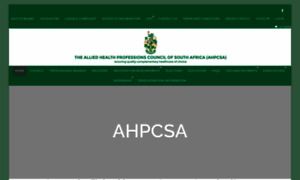 Ahpcsa.co.za thumbnail