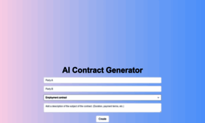 Aicontractgenerator.com thumbnail