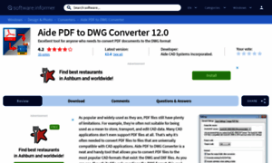 Aide-pdf-to-dwg-converter.software.informer.com thumbnail