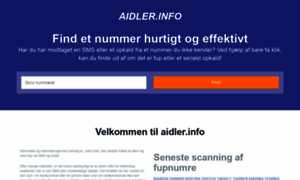 Aidler.info thumbnail