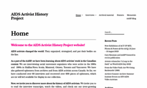 Aidsactivisthistory.ca thumbnail