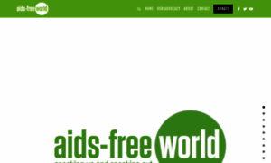 Aidsfreeworld.org thumbnail