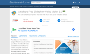 Ainishare-free-slideshow-video-maker.software.informer.com thumbnail