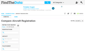 Aircraft-registration.findthedata.org thumbnail