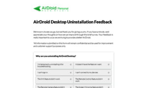Airdroiddesktopuninstall.paperform.co thumbnail