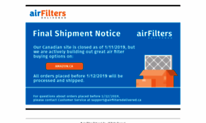 Airfiltersdelivered.ca thumbnail