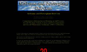 Airframeandpowerplant.com thumbnail