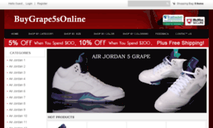 Airjordan5sblackgrapes.com thumbnail