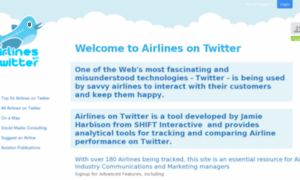 Airlinesontwitter.com thumbnail