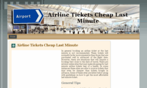 Airlineticketscheaplastminute.org thumbnail