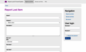 Airport-lostandfound.net thumbnail