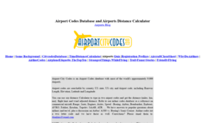 Airportcitycodes.com thumbnail