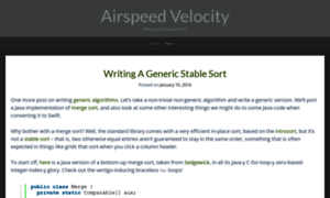 Airspeedvelocity.net thumbnail