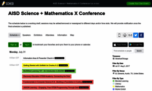 Aisdsciencemathematicsxconf2017.sched.com thumbnail