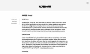 Akabeform.wordpress.com thumbnail