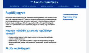 Akciosrepulojegy.com thumbnail