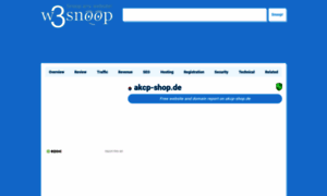 Akcp-shop.de.w3snoop.com thumbnail