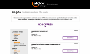 Aktor.simply-jobs.fr thumbnail