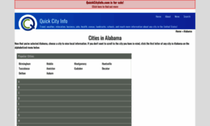 Alabama.quickcityinfo.com thumbnail