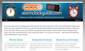 Alarmclockguide.com thumbnail