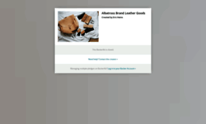 Albatross-brand-leather-goods.backerkit.com thumbnail