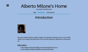 Albertomilone.com thumbnail