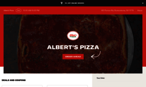 Albertspizzamenu.com thumbnail