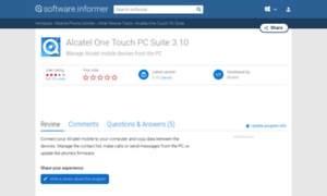 Alcatel-one-touch-pc-suite.software.informer.com thumbnail
