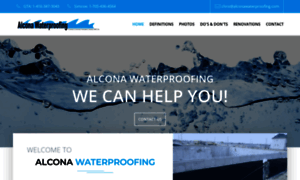 Alconawaterproofing.com thumbnail