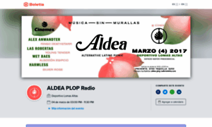 Aldea-plop-radio.boletia.com thumbnail