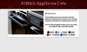 Aldrichappliancecare.com thumbnail