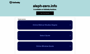 Aleph-zero.info thumbnail