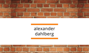 Alexanderdahlberg.com thumbnail