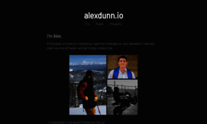 Alexdunn.io thumbnail