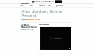 Alexjordanseniorproject.wordpress.com thumbnail