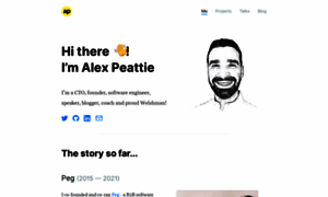 Alexpeattie.com thumbnail