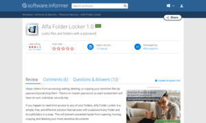 Alfa-folder-locker.informer.com thumbnail