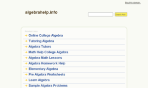 Algebrahelp.info thumbnail
