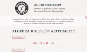 Algebrarules.com thumbnail
