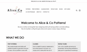 Aliceandcopatterns.com thumbnail