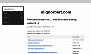 Alignorbert.com thumbnail