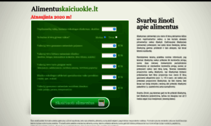 Alimentuskaiciuokle.lt thumbnail