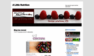 Alittlenutrition.wordpress.com thumbnail