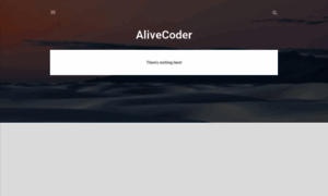 Alivecoderofficial.blogspot.com thumbnail