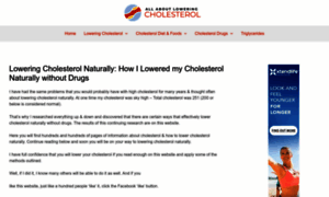 All-about-lowering-cholesterol.com thumbnail