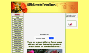 All-my-favourite-flower-names.com thumbnail