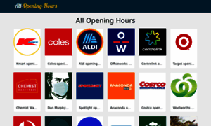 All-opening-hours.com.au thumbnail